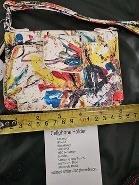 Stone & Co. Abstract Splash Wristlet Cellphone Holder - White Base
